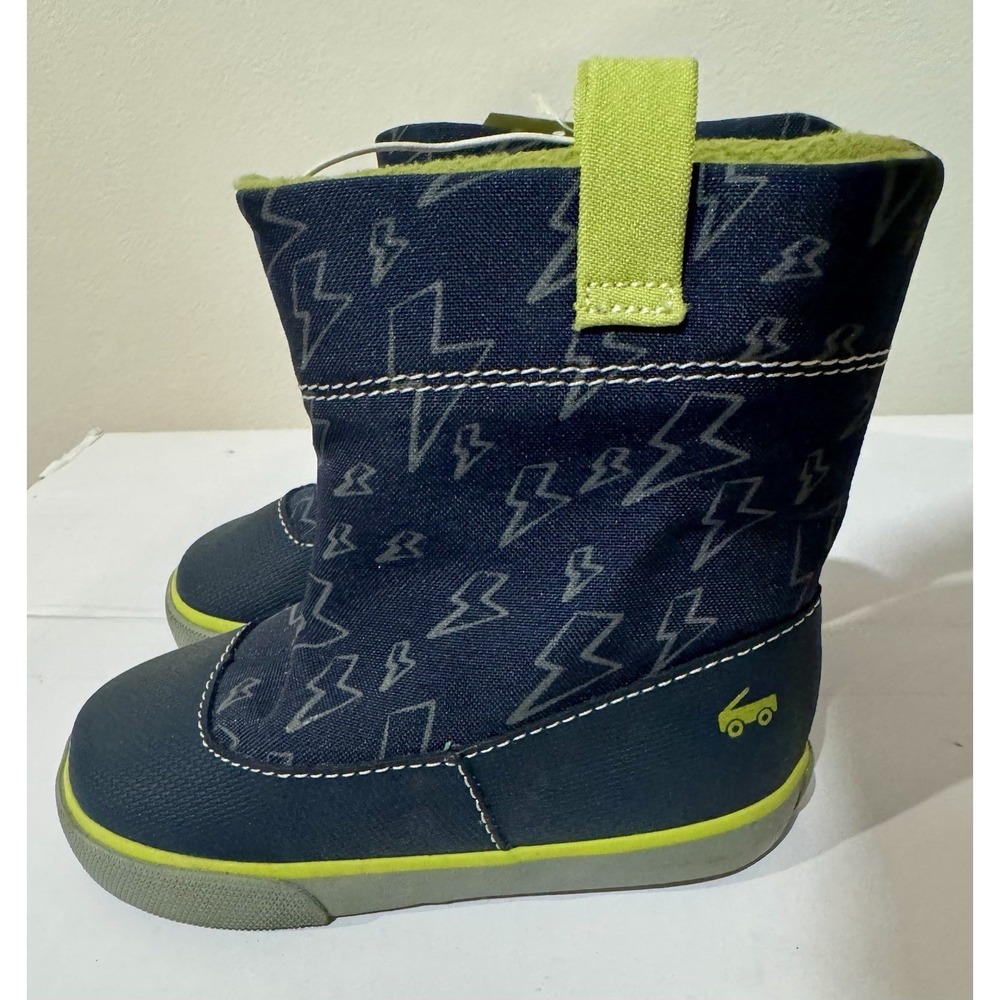See Kai Run Basics Ripley Boots Toddler Size 7 US/UK 6/EU 23 Navy Lightning NWT